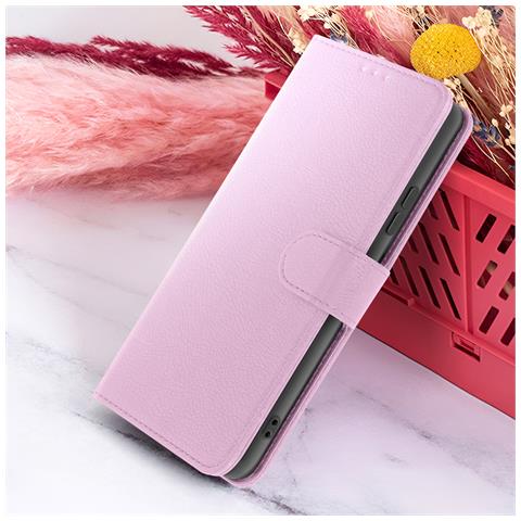 Custodia A Portafoglio Per Huawei P Smart 2018 Con Supporto E Linguetta, Rosa - Foto 2