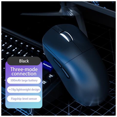 Mouse Wireless S18: Bluetooth 5.2, 2.4g, Dpi Regolabile, Sensore Ottico - Foto 2