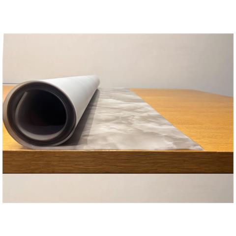 Tovaglia Antimacchia Plastificata Pvc Proteggi Tavolo Crystal Marmo 100x500 D8 - Foto 1