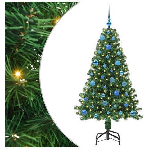 Albero di Natale artificiale con 150 LED Verde 150 cm - Foto 1