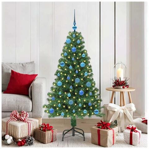 Albero di Natale artificiale con 150 LED Verde 150 cm - Foto 2
