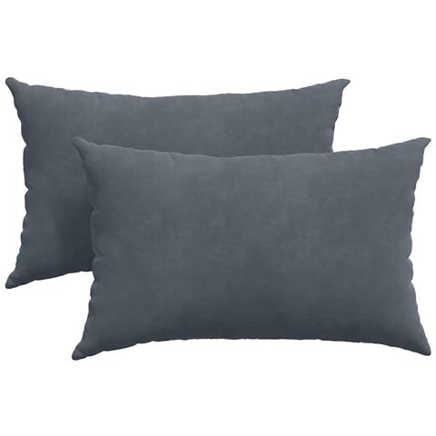 Cuscini da Divano 2 pcs Grigio scuro 50 x 30 cm - Foto 1