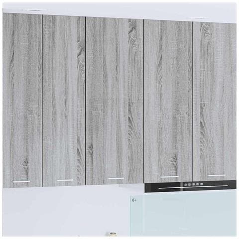 Armadio pensile con porta Riga Grigio Sonoma 40 x 31 x 100 cm - Foto 2