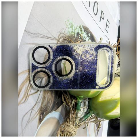 Protezione Obiettivo Fotocamera Pc Compatibile Con Iphone 17 Pro Max - Antigraffio, Protezione Da Cadute Blue - Foto 2