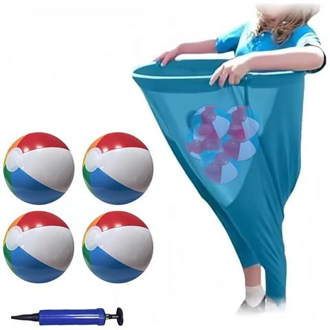 Gioco Del Lancio Dei Pantaloni Della Nonna: Divertente Gioco Di Lancio Oversize Per Famiglia E Attività All'aperto Lightblue - Foto 2