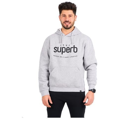 Felpa Con Cappuccio A Maniche Lunghe Icon Su1087 Da Uomo - Foto 1