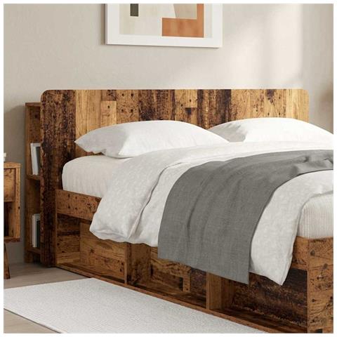 Testata del letto Legno antico Legno ingegnerizzato - Foto 2