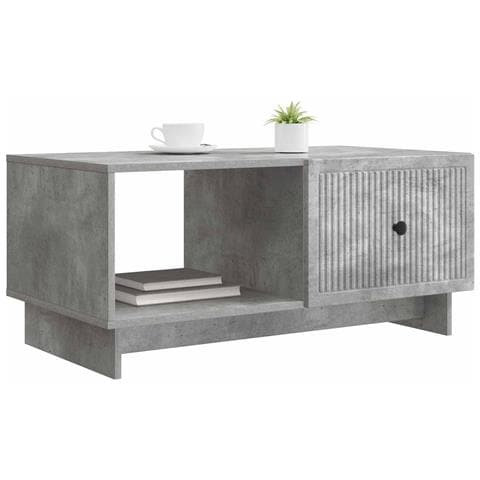 Tavolino da salotto Grigio Cemento 90 x 50 x 40 cm - Foto 2