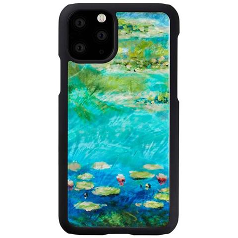 Custodia Per Iphone 11 Pro, Nera Con Ninfee. - Foto 2