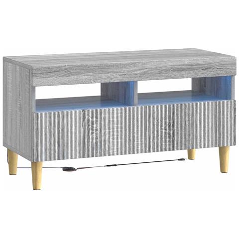 Mobile TV LED Sonoma grigio Legno ingegnerizzato - Foto 1