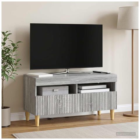 Mobile TV LED Sonoma grigio Legno ingegnerizzato - Foto 2