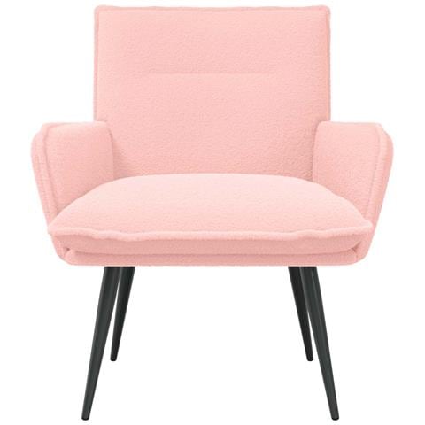 Poltrona Rosa Bouclé - Foto 2