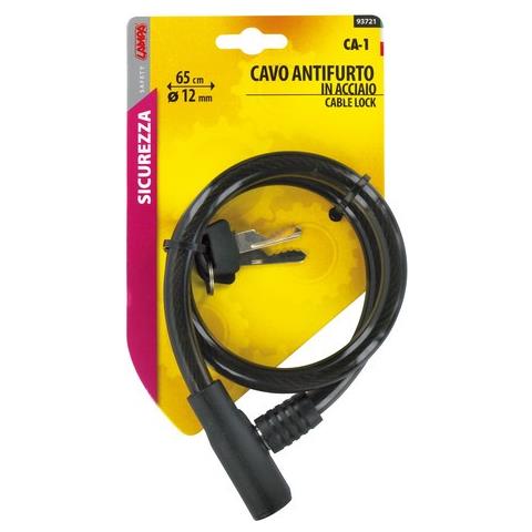 Ca-1 Cavo Antifurto, Nero, Cm65 X Mm12 - Foto 7