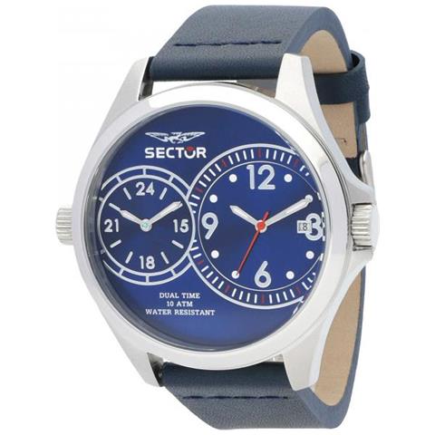 Sector - Orologio Sector 180 Dual Time Uomo Pelle Blu R3251180015 - ePRICE