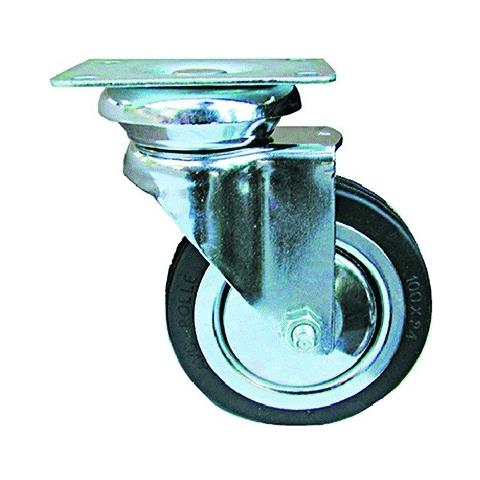 Ruote Per Mobili Art. 155 - ? 80 Piastra Mm 64 X 50 - Foto 1