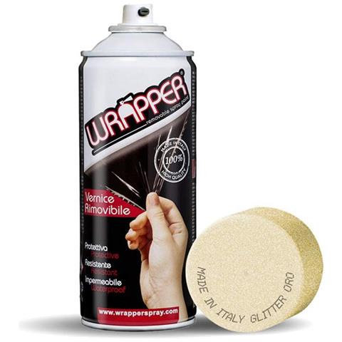 Wrapper Spray Vernice Rimovibile Glitter Oro - Foto 1