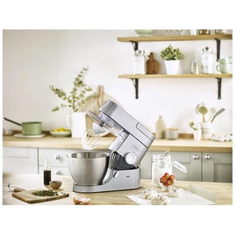 Robot da Cucina KVC3170S Capacità 4.6 L Potenza 1000 W Colore Argento + Frullatore,Tritacarne - Foto 8