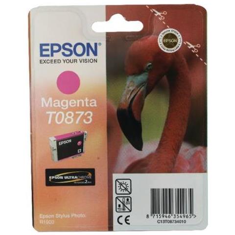 Originale T0873 Magenta C13t08734010 Stylus Photo R1900 11,4ml - Foto 1