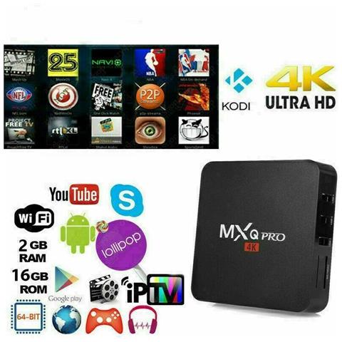 Tv Box Android Mxq Pro 4k 2gb 16gb Smart Iptv Box Xbmc Android 8.1 64bit Wifi - Foto 1
