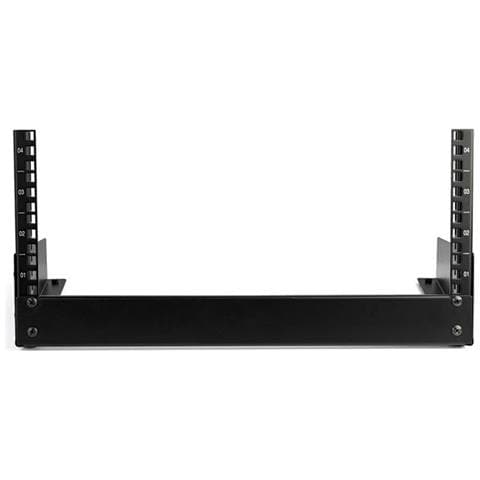 Mini rack 19" Aperto 4U - Supporto rack da tavolo 12U - 2 staffe - 19 pollici - Desktop rack autoportante per Partch Panel /AV Media /Apparecchiature dati / IT /sala server - Portata 42 Kg - Foto 2