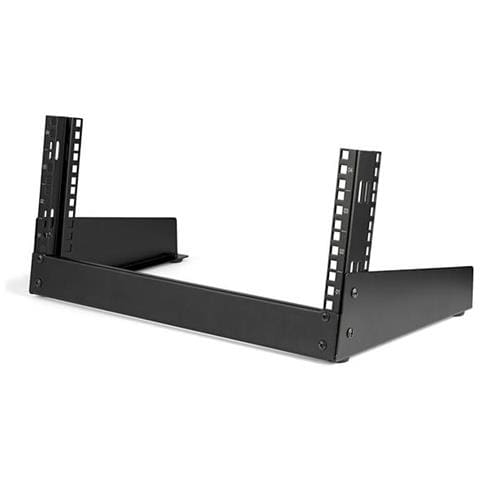 Mini rack 19" Aperto 4U - Supporto rack da tavolo 12U - 2 staffe - 19 pollici - Desktop rack autoportante per Partch Panel /AV Media /Apparecchiature dati / IT /sala server - Portata 42 Kg - Foto 1