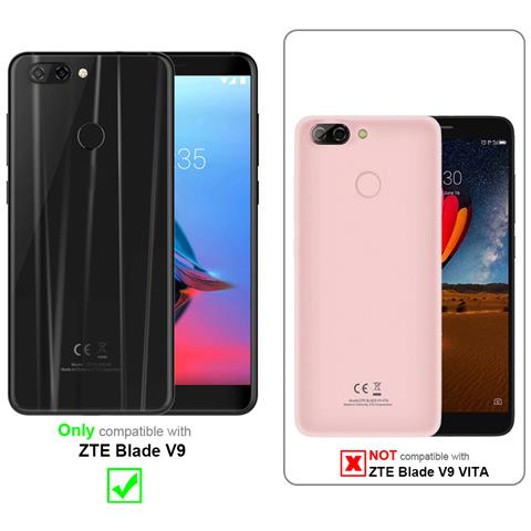 Custodia Compatibile Con Zte Blade V9 In Nero Di Notte - Coperchio Protettivo In Design Flip Con Chiusura Magnetica - Foto 11