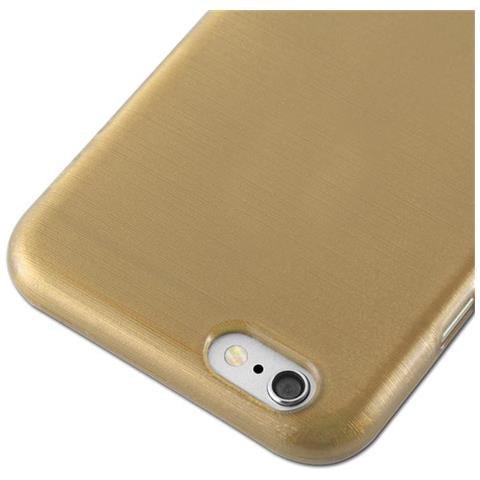 Custodia Compatibile Con Apple Iphone 6 / Iphone 6s In Oro - Coperchio Protettivo In Silicone Tpu Flessibile Con Design Spazzolato - Foto 8