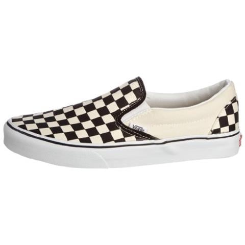 Vans U Classic Slip-on, Sneaker Unisex Adulto, Bianco (nero / bianco / checker Bianco), 38 - Foto 2