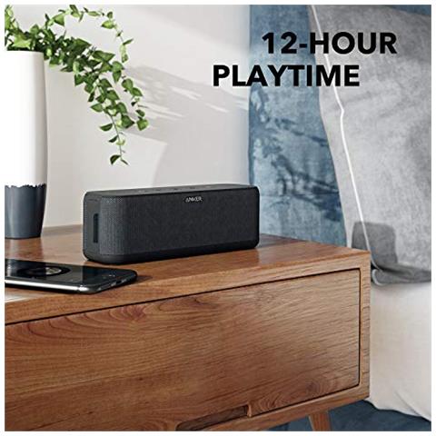 Speaker Portatile Bluetooth Anker SoundCore Boost 20W con Tecnologia BassUp, 12 Ore di Autonomia, Resistente all'Acqua IPX5, Raggio Bluetooth 20 metri con Suono e Bassi Superiori - Foto 2
