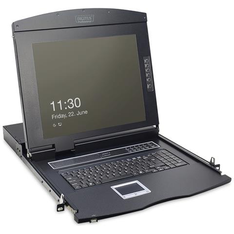 Console modulare TFT 17"" 1 porta KVM e touchpad - Foto 1
