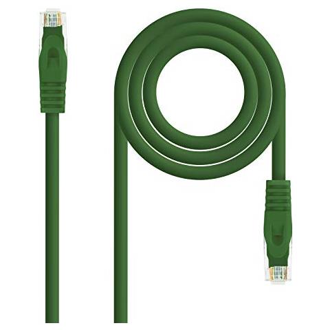 10.20.1800-GR - Cavo di rete Ethernet RJ45 LSZH Cat. 6A UTP, AWG24, rame 100%, non-allogeno, verde, tubo da 0.5 mts - Foto 1