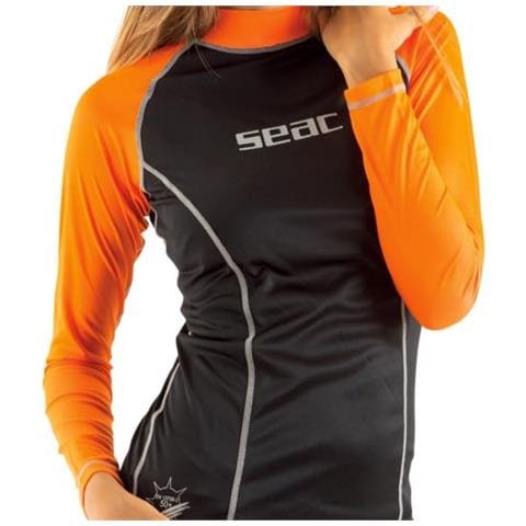 Seac T-sun Long Donna Xs Nero / arancione - Foto 2