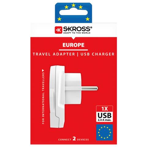 Adattatore Universale Da Viaggio 16a Con Porta Usb, Bianco - Foto 8