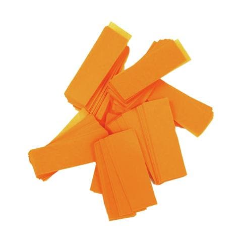 Slowfall Confetti Rectangular 55x18mm, Neon-orange, Uv Active, 1kg - Foto 1