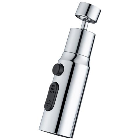 Doccetta Per Rubinetto Da Cucina Rubinetto Doccia Girevole A 3 Posizioni A 720° Silver - Foto 1