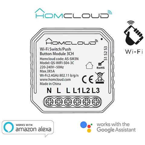 Modulo Puisante Interruttore Da Incasso 3 Canali Wi-fi - Foto 1