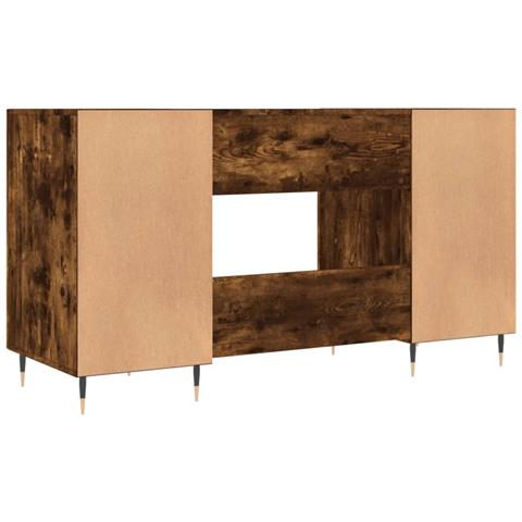Scrivania Rovere Fumo 140x50x75 Cm In Legno Multistrato - Foto 10