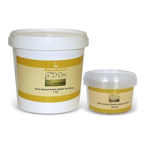 Bolo Fondo Gesso Acrilico Bianco Per Doratura - Incolore - 250 Gr. - Foto 1