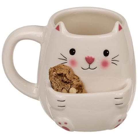 Dolomite Coffee Mug With Cookie Holder - Cat - Foto 1