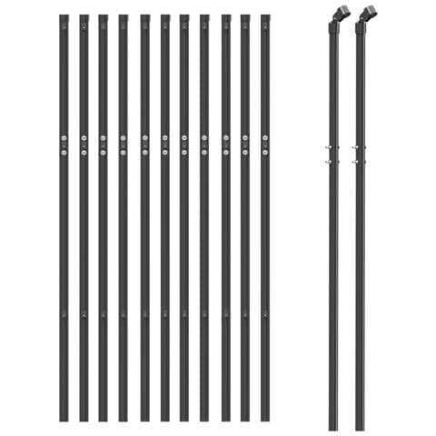 Recinzione Metallica Antracite 1,1x25 M In Acciaio Zincato - Foto 2