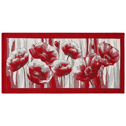 Tappeto Passatoia Cucina Corsia Retro Antiscivolo Disegno Amsterdam By Suardi 55x80 Rosso - Foto 1