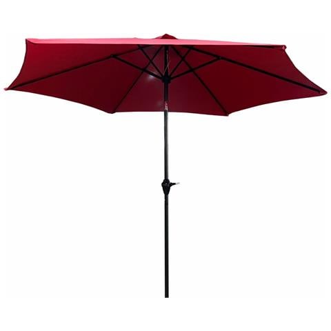 Ombrellone da Giardino ORIENT con regolazione dell'inclinazione, Colore Rosso, 270x270x235 cm - Foto 1