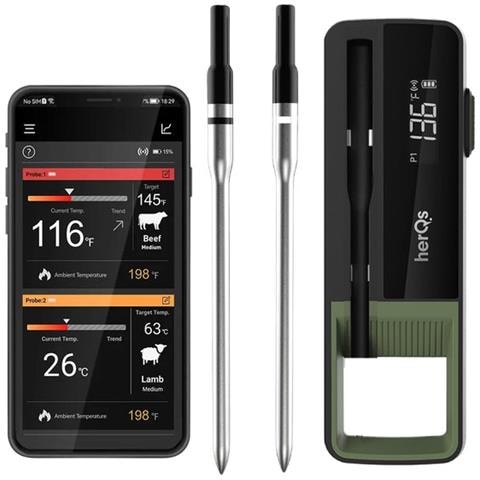 Termometro Per Barbecue - Termometro Da Cucina, Barbecue, Digitale, Temperatura Interna, Termometro Per Carne, Bluetooth, App, Wireless, Termometro - Foto 1