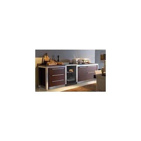Cucina a Legna VICENZA EVO Potenza Termica Nominale 6 kW 172 m³ Riscaldabili Colore Bordeaux Acciaio Inox - Foto 4