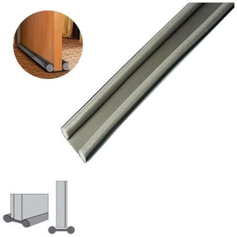 Parafreddo Sottoporta Isolante Doppio Isolamento 95cm Paraspiffero Grigio - Foto 1