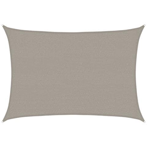 Vela Parasole 160 G /m Rettangolare Grigio Chiaro 2,5x4 M Hdpe - Foto 1