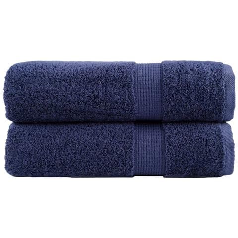 Asciugamani Da Doccia Solund 2 Pz Blu Navy 70x140cm 600gsm - Foto 1