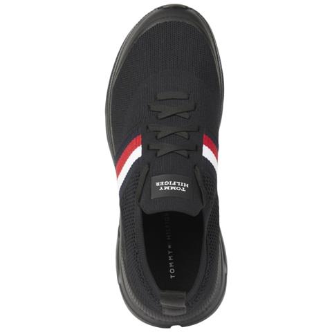 Modern Knit Stripes Sneakers Sintetico Scarpe Uomo Nero Eu 41, Fm0fm04798 Bds - Foto 2