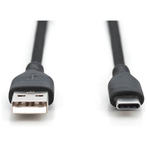 Cavo di collegamento USB-C in silicone, 0,5 m, nero - Foto 2