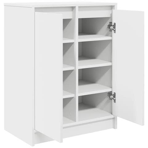Scarpiera Bianca 57x34x76 cm in Legno Multistrato - Foto 2